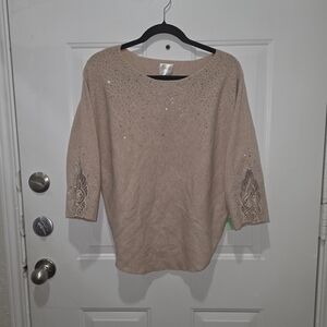 Siren Lily Embellished Top Petite XL